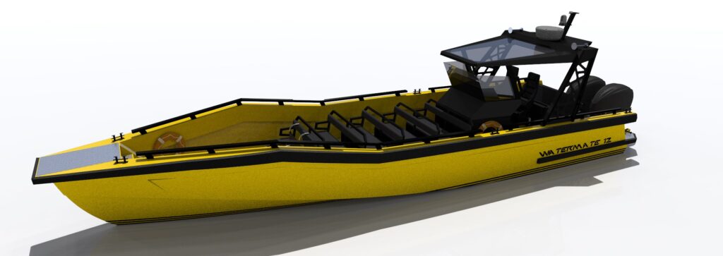 Aluminium passenger boat watertaxi