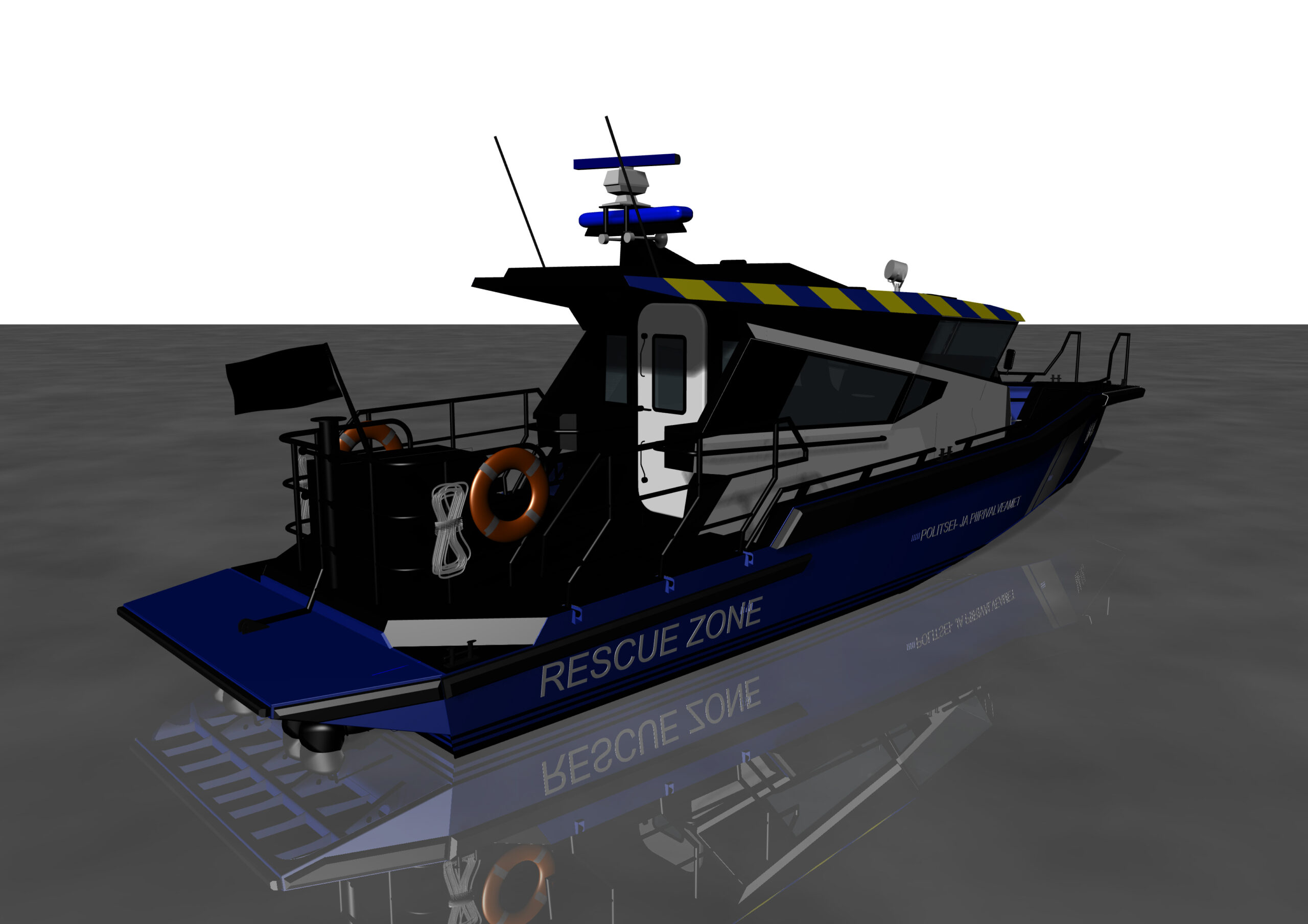 Law enforcement boat, aluminium patrol boat, aluminium sar boat for search and rescure
