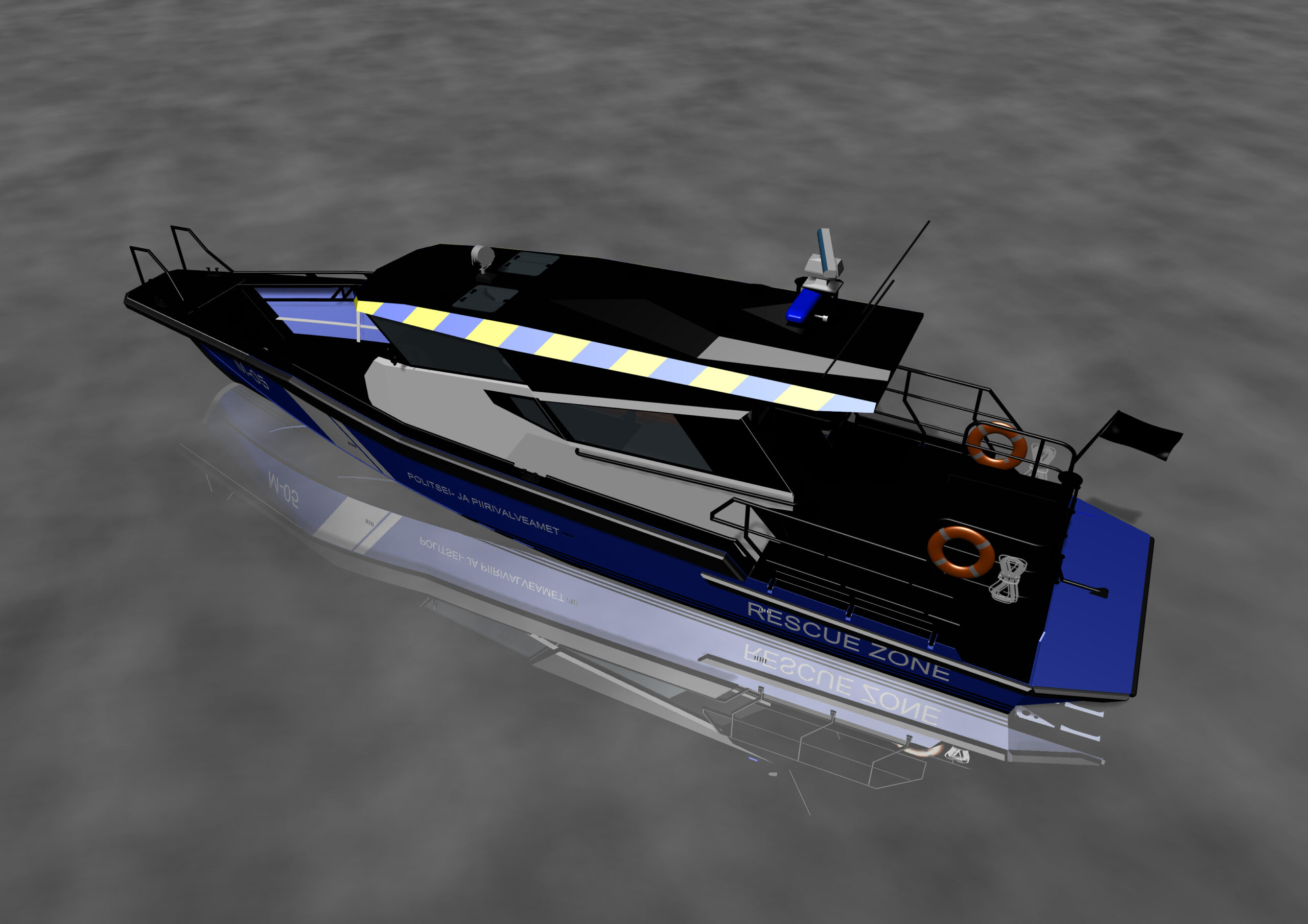 Law enforcement boat, aluminium patrol boat, aluminium sar boat for search and rescure
