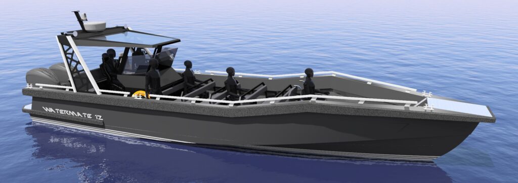 Aluminium passenger boat watertaxi
