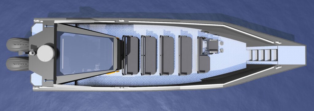 Aluminium passenger boat watertaxi