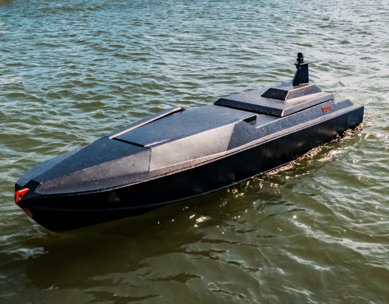 Larsen Boat Yard HDPE workboat render port side